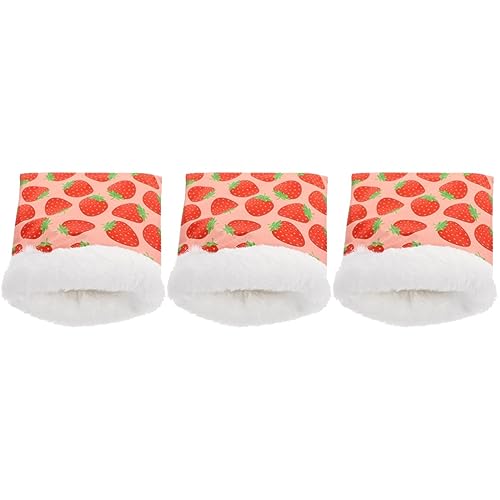Mipcase 3 Stücke Haustier Schlafsack Meerschweinchen Bett Hamster Baumwolle Bett Segelflugzeug Spielzeug Gemütliches Warmes Nest Für Tiere von Mipcase