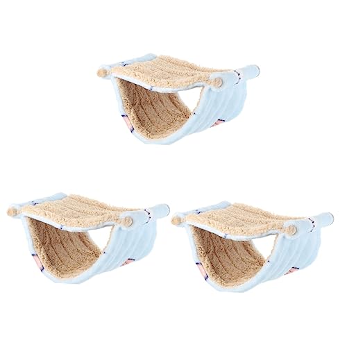 Mipcase 3st Doppellagiges Hängematten-schlafnest Versteck Für Nymphensittiche Plüsch Hängendes Haustierbett Hängebett Für Kleintiere Chinchilla Warmer Vogel Flanell Eichhörnchen Xuanfeng von Mipcase