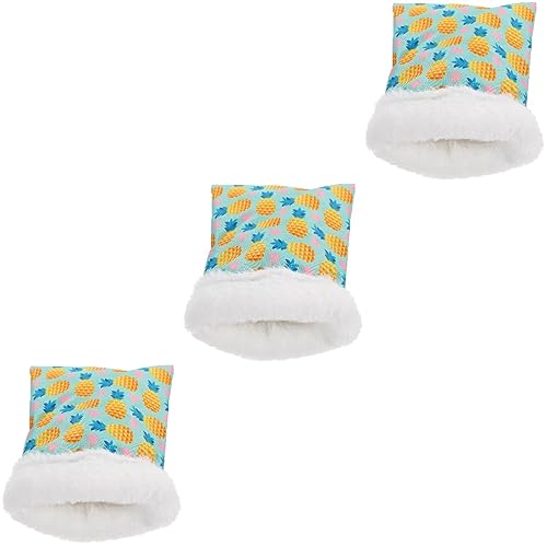 Mipcase 3 Stücke Meerschweinchen Schlafen Bett Haustier Warme Bett Segelflugzeug Beutel Baumwolle Bett Hamster Hideout Nest von Mipcase