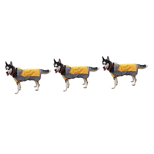 Mipcase 3st Wimperntusche Regenmantel Für Haustiere Hund Regenmantel Regenjacke Für Haustiere Hunde-Regen-Hoodie Haustierzubehör Mittel Und Groß von Mipcase