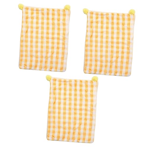 Mipcase 3 Stücke Flanell Katzenkissen Kätzchen Ruheunterlage Bett Für Hunde Und Katzen Warme Haustier Isomatte Tragbares Haustierbett Kissen von Mipcase