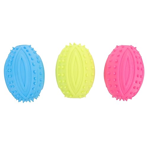 Mipcase Interaktives Quietschendes Rugby-Spielzeug Für Hunde 3er-Pack Beißspielzeug Für Welpen Hunde Kauspielzeug Mipcase Interaktives Quietschendes Rugby-Spielzeug Für Hunde 3er-Pack Beißspielzeug Für Welpen Hunde Kauspielzeug von Mipcase