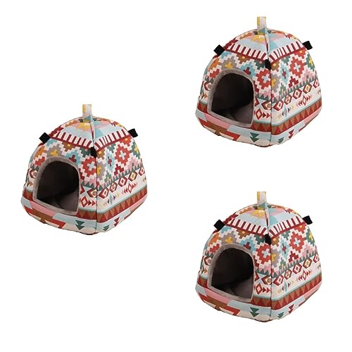 Mipcase 3 Stücke Hamster Bett Hängematte Warme Nest Für Mäuse/ratten Komfortable Material Und Einfache Montage Mipcase 3 Stücke Hamster Bett Hängematte Warme Nest Für Mäuse/ratten Komfortable Material Und Einfache Montage von Mipcase