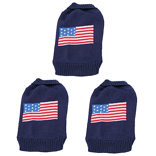 Mipcase 3-teiliges Haustier-Pullover Mit Amerikanischer Flagge Weihnachtskostüm Für Hunde Warmes Outfit Für Welpen Langlebige Mode Zum Spazierengehen Joggen Und Outdoor-aktivitäten Mipcase 3-teiliges Haustier-Pullover Mit Amerikanischer Flagge Weihnachtskostüm Für Hunde Warmes Outfit Für Welpen Langlebige Mode Zum Spazierengehen Joggen Und Outdoor-aktivitäten von Mipcase