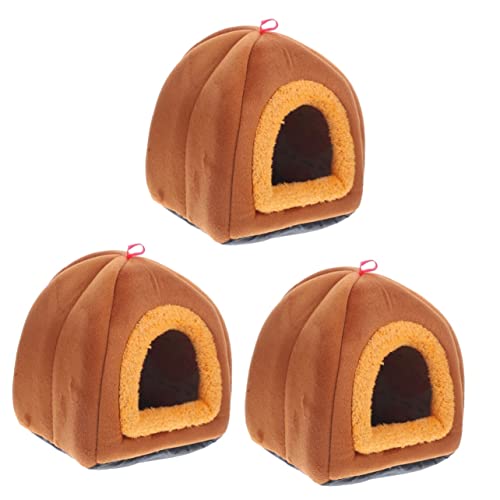 Mipcase 3 Stücke Komfortable Schlaf Bett Warme Nester Für Hamster Bett Haustier Ruhen von Mipcase