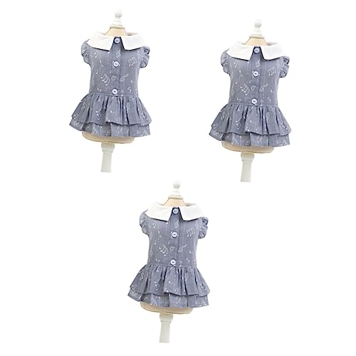 Mipcase 3-teiliges Entzückendes Hundekleid Mit Musiknoten Weiches Baumwollmaterial Haustierkleidung Große Öffnung Modische Hochzeitskleidung Für Hunde Größe S Dunkelgrau Mipcase 3-teiliges Entzückendes Hundekleid Mit Musiknoten Weiches Baumwollmaterial Haustierkleidung Große Öffnung Modische Hochzeitskleidung Für Hunde Größe S Dunkelgrau von Mipcase