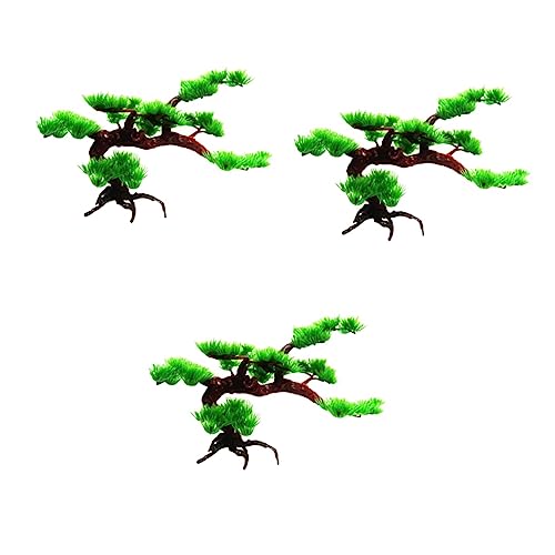 Mipcase 3st Dekoration Bonsai-bäume Bonsai-Baum Für Aquarien Kiefer Bonsai-baumschmuck Zubehör Für Aquarien Latschen Bonsai-Ornament Aquarienverzierung Kriechen Ausrüstung von Mipcase