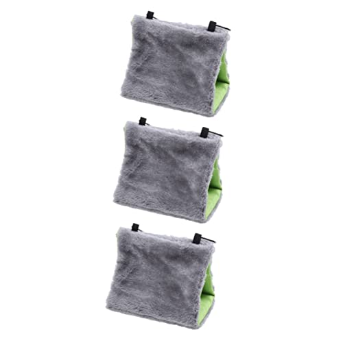 Mipcase 3 Stücke Dreieck Verdicken Warme Papagei Nest Bett Für Sittich Hideaway Schlafen Bett Vögel Hängematte von Mipcase