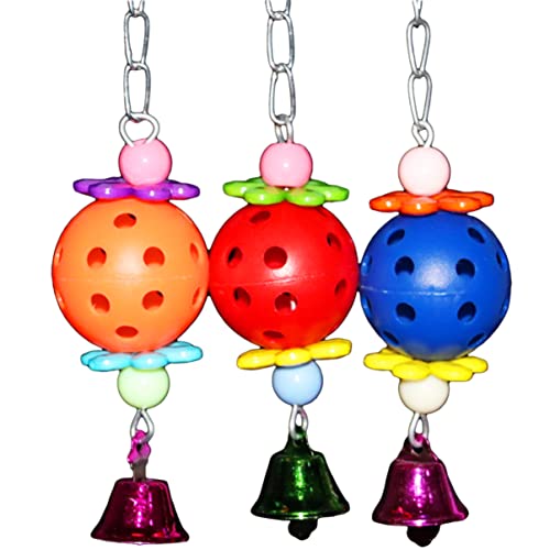 Mipcase Papagei Vogel Spielzeug Glocke 3 Stück Metall Pp Material Hängendes Spielzeug Für Käfig Dekorationen Zufällige Farbe Mipcase Papagei Vogel Spielzeug Glocke 3 Stück Metall Pp Material Hängendes Spielzeug Für Käfig Dekorationen Zufällige Farbe von Mipcase