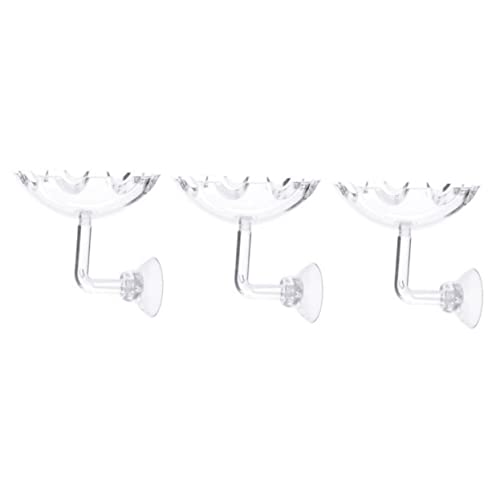 Mipcase 3 Stücke Garnelen Aquarium Fütterung Schüssel Diing Gericht Garnelen Lebensmittel Becken Schwimmende Feeder Für Garnelen Fische Reptilien Helle Zarte von Mipcase