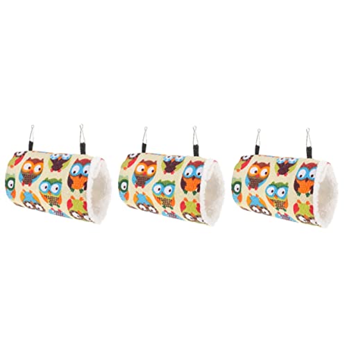 Mipcase 3 Stücke Meerschweinchen Hängematte Hamster Rohr Bett Hideout Frettchen Spielzeug Haustier Bett Zubehör von Mipcase