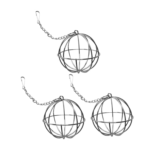 Mipcase 3 Stücke Futterregal Kleiner Heuheuder Fütterungsspender Heuball Aus Edelstahl Kleintier -heu -feedermetall Ballen Für Heufutter Futterspender Für Kaninchen Silver Rostfreier Stahl Mipcase 3 Stücke Futterregal Kleiner Heuheuder Fütterungsspender Heuball Aus Edelstahl Kleintier -heu -feedermetall Ballen Für Heufutter Futterspender Für Kaninchen Silver Rostfreier Stahl von Mipcase