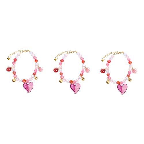 Mipcase 3 Stücke Glitzer Für Halsband Valentines Einstellbar Kleine Elastische Kaninchen Kleidung Valentin Schmuck Liefern Charme Zarte Accessoires Perlen Perlen Herz Mipcase 3 Stücke Glitzer Für Halsband Valentines Einstellbar Kleine Elastische Kaninchen Kleidung Valentin Schmuck Liefern Charme Zarte Accessoires Perlen Perlen Herz von Mipcase