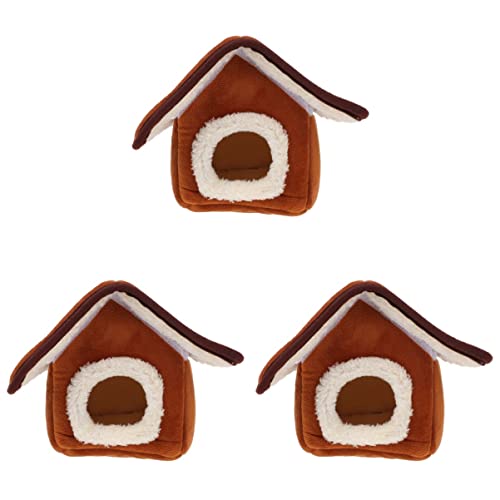 Mipcase 3 Stück Vielseitiges Haustier Stilvolles Hamsterbett Hausbett Für Wohnkultur Und Schlaf Mipcase 3 Stück Vielseitiges Haustier Stilvolles Hamsterbett Hausbett Für Wohnkultur Und Schlaf von Mipcase