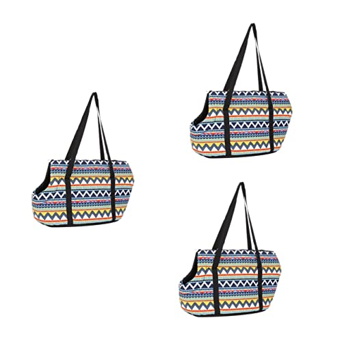 Mipcase 3-teilige Verstellbare Gepolsterte Umhängetasche Modische Schultertasche Tragetasche Für Haustiere Reisetasche Für Hunde Und Katzen Sichere Tragetasche von Mipcase