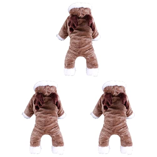 Mipcase 3-teiliges Hundekostüm Haustier-welpen-Hoodies Hundemantel Hundekleid Größe XL – Dauerhafter Stilvoller Look Mipcase 3-teiliges Hundekostüm Haustier-welpen-Hoodies Hundemantel Hundekleid Größe XL – Dauerhafter Stilvoller Look von Mipcase