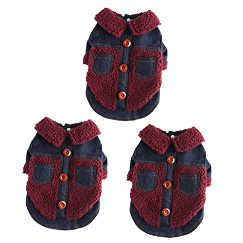 Mipcase 3-teiliges Hundebekleidungsset Warmhaltende Stilvolle Jacke Winddichter Warmer Welpenmantel Für Den Täglichen Gebrauch Mipcase 3-teiliges Hundebekleidungsset Warmhaltende Stilvolle Jacke Winddichter Warmer Welpenmantel Für Den Täglichen Gebrauch von Mipcase