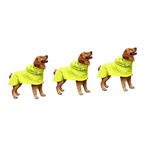 Mipcase 3st Regenmantel Für Haustiere Nylon-hunderegen Regenkleidung Für Haustiere Regenjacke Für Haustiere Hund Regenmantel Hund Regen Slicker Großer Hund von Mipcase