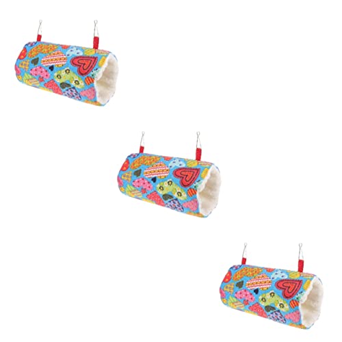 Mipcase 3 Stücke Haustier Bett Hamster Bett Meerschweinchen Zubehör Ratte Spielzeug Bequem Und Atmungsaktiv Stoff von Mipcase