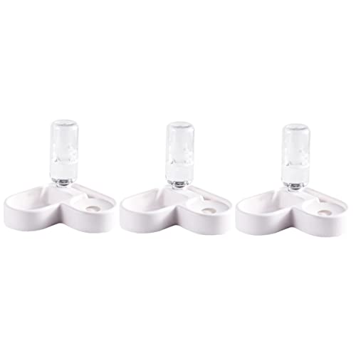 Mipcase 3 Stücke Automatische Pet Feeder Und Wasser Dispenser Set Katze Hund Schüssel Feeder Sicher Für Welpen Und Weiß von Mipcase