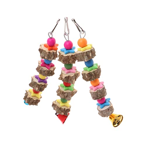 Mipcase 3-teiliges Papageien-beißspielzeug-Set in Grillform Sicheres Material Vogelspielzeug Für Nymphensittiche Papageien Vögel Spielzeug Zum Aufhängen Und Spielen von Mipcase