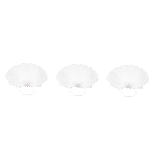 Mipcase 3 Stücke Braut Katze Schleier Cosplay Kätzchen Schleier Für Hochzeit Party Katze Hochzeit Zubehör Weiß Größe S/m von Mipcase