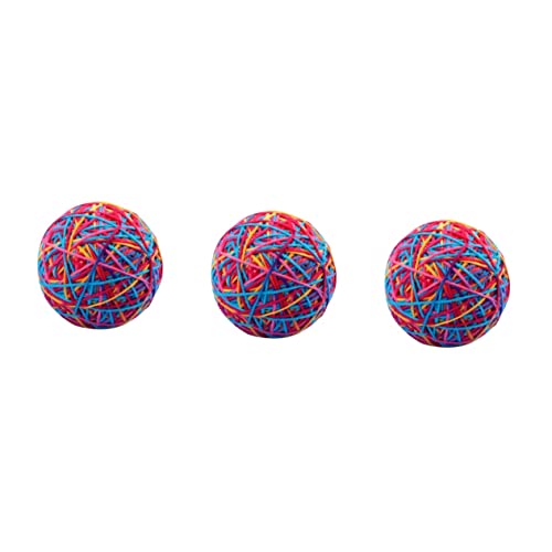 Mipcase 3st Selbstglücklicher Ball Katzenspielzeug Bewegen Kitten-beißspielzeug Für Wohnungskatzen Zubehör Für Katzenspielzeug Aktivitätsspielzeug Für Katzen Plüsch Tragbar Katzenstock von Mipcase