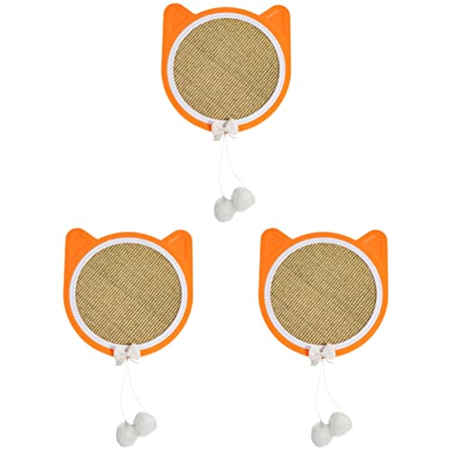 Mipcase 3 Teile Wandmontierte Katzenkratzer Matte Kratzer für Katzen Katze Natural Sisal Seil Kratzer nach Dem Boden von Mipcase