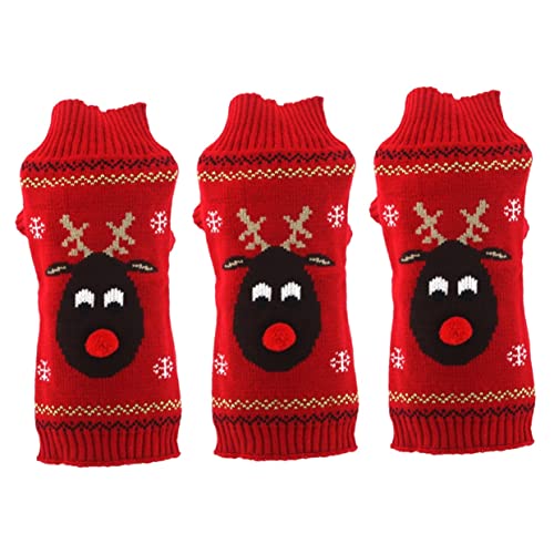 Mipcase 3 Stücke Haustier Pullover Hund Weihnachten Outfit Haustier Kleidung Keine Ärmeln Einfach Zugang Für Welpen Mipcase 3 Stücke Haustier Pullover Hund Weihnachten Outfit Haustier Kleidung Keine Ärmeln Einfach Zugang Für Welpen von Mipcase