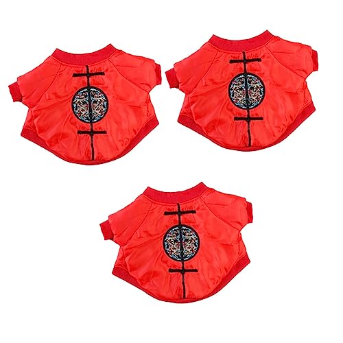 Mipcase 3 Stücke Haustier Kostüm Cosplay Party Outfit Hund Jacke Komfortable Haustier Mantel Haustier Kleidung von Mipcase