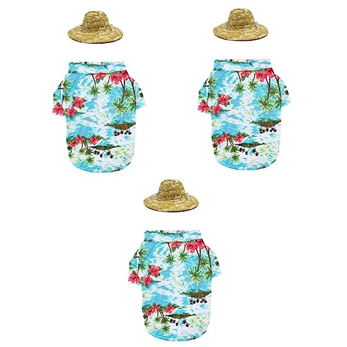 Mipcase 3-teiliges Hunde-Shirt-Set Farbe Hut Größe L Stoffmaterial Bequem Für Hunde Und Katzen Mipcase 3-teiliges Hunde-Shirt-Set Farbe Hut Größe L Stoffmaterial Bequem Für Hunde Und Katzen von Mipcase