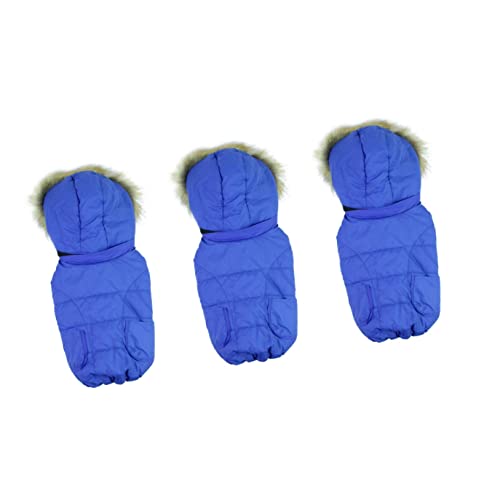 Mipcase 3 Stücke Hund Padded Mantel Warme Hunde Kleidung Pet Jacken Gefüttert Hund Mantel von Mipcase