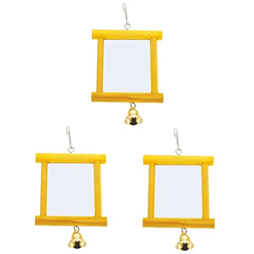 Mipcase 3 Stücke Helle Farbe Vogel Spiegel Für Papageien Hühner Nymphensittiche Spaß Spielzeug Mipcase 3 Stücke Helle Farbe Vogel Spiegel Für Papageien Hühner Nymphensittiche Spaß Spielzeug von Mipcase