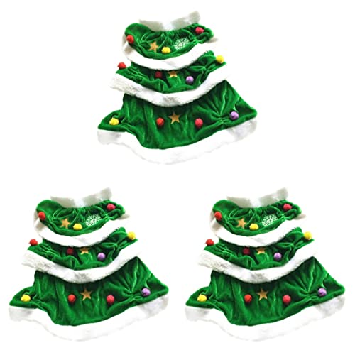Mipcase 3-teiliges Einzigartiges Weihnachtsbaum-hundekleid Warmer Mantel Haustier-Party-Outfit Größe: Grün Mipcase 3-teiliges Einzigartiges Weihnachtsbaum-hundekleid Warmer Mantel Haustier-Party-Outfit Größe: Grün von Mipcase