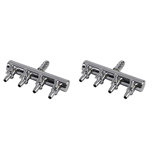 Mipcase 2 Stücke 4 8 Distributor Für Aquarium Luftpumpe Hebel in Silber Für Einfach von Mipcase
