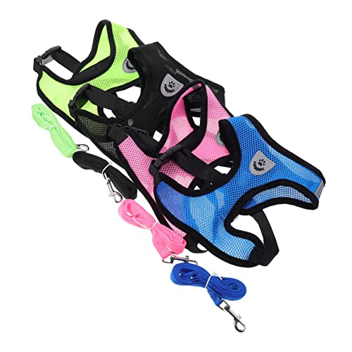 Mipcase Hundeweste Und Leinen-Set 4-teilig Hundenetz Hundeweste Haustierhund Für Outdoor-aktivitäten Mipcase Hundeweste Und Leinen-Set 4-teilig Hundenetz Hundeweste Haustierhund Für Outdoor-aktivitäten von Mipcase