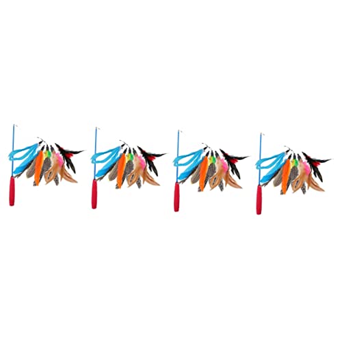 Mipcase 4 Sets Katzen-Teaser-Sticks Katzenspielzeug Interaktive Katzenunterhaltung Katzentraining Leicht Für Den Hausgebrauch Mipcase 4 Sets Katzen-Teaser-Sticks Katzenspielzeug Interaktive Katzenunterhaltung Katzentraining Leicht Für Den Hausgebrauch von Mipcase