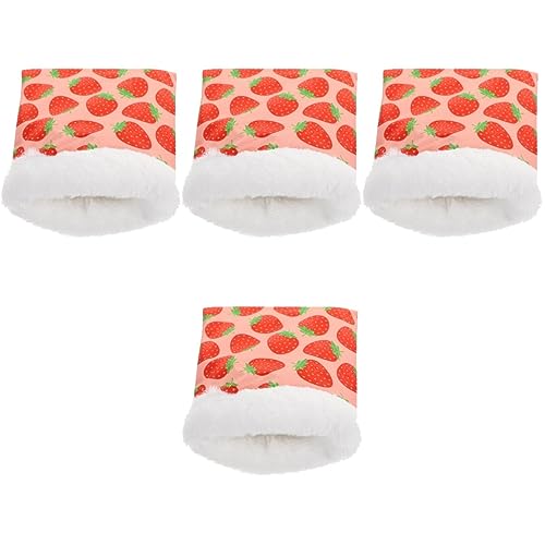 Mipcase 4 Stücke Bequeme Meerschweinchen Nest Hamster Schlaf Tasche Baumwolle Beutel Für Haustiere von Mipcase
