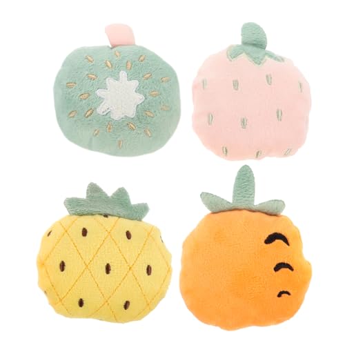 Mipcase 4 Stück Crinkle Cat Toy Plüsch Katze Kuscheltier Obst Hauskatzen interaktives Kitten katzenspielzeug Kätzchenspielzeug für Wohnungskatzen für Katze Mipcase 4 Stück Crinkle Cat Toy Plüsch Katze Kuscheltier Obst Hauskatzen interaktives Kitten katzenspielzeug Kätzchenspielzeug für Wohnungskatzen für Katze von Mipcase