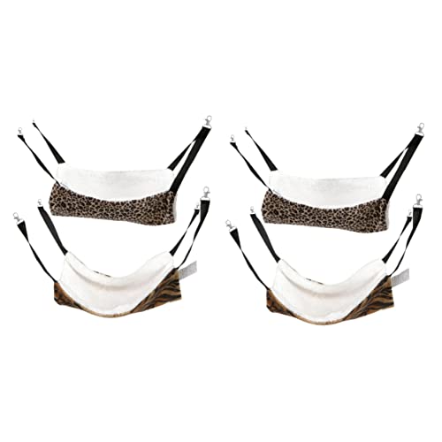 Mipcase 4 Stück Hamster Hängematte Welpen Hängematte Kätzchen Hängematte Haustierkäfig-hängematte Schweinchen Hängendes Bett Warme Katzenhütte Spielbett Plüsch 35 c Erdfarben Mipcase 4 Stück Hamster Hängematte Welpen Hängematte Kätzchen Hängematte Haustierkäfig-hängematte Schweinchen Hängendes Bett Warme Katzenhütte Spielbett Plüsch 35 c Erdfarben von Mipcase