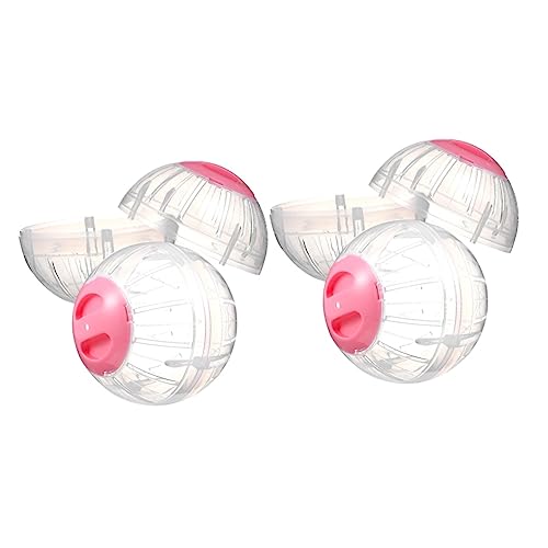 Mipcase 4 Stück Hamster Sportball Igelrad Haustierübung Großer Hamsterball Hamsterräder Hamster Übung Laufzubehör Für Hamster Sportbälle Für Haustiere Kristallkugel Laufen Fitness Plastik von Mipcase