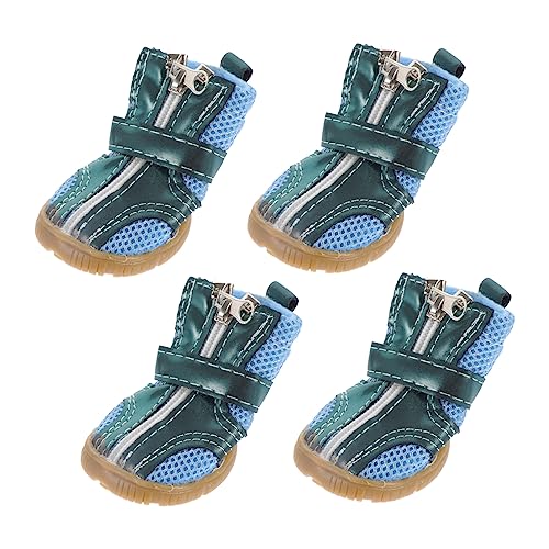 Mipcase 4 Stück Haustierschuhe Hundeschuhe Für Heißes Pflaster Hundeschuhe Für Heißes Wetter Katzenschuhe Für Den Winter Atmungsaktive Hundestiefel Pfotenschutz Sommer Warme Schuhe Pu Mipcase 4 Stück Haustierschuhe Hundeschuhe Für Heißes Pflaster Hundeschuhe Für Heißes Wetter Katzenschuhe Für Den Winter Atmungsaktive Hundestiefel Pfotenschutz Sommer Warme Schuhe Pu von Mipcase