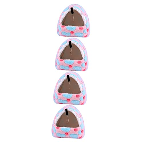 Mipcase 4-teilige Montierbare Haustier-hängematte Für Tiere Wandbett Für Hamster Ratten Meerschweinchen Warm Und Bequem von Mipcase