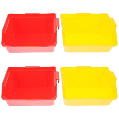 Mipcase 4 Stück Hamster Toilette Rennmaus Badesand Hamsterbad Hamster-sandkasten Hamster-sandzimmer Hamsterstreu in Der Ecke Hamster-urin-Sand-Toilette Bettpfanne Plastik Kleine Tiere von Mipcase