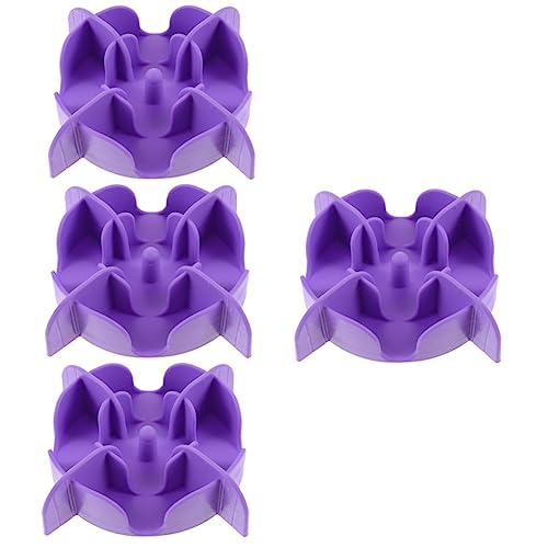 Mipcase 4 Stücke Hund Langsam Feeder Bowl Einsatz Silikon Langsam Schüssel Universal Für Katze Hund rutschfeste Sicher von Mipcase
