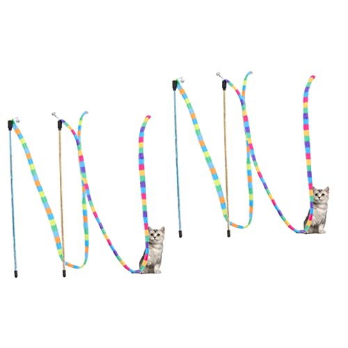 Mipcase 4 Stück Katzen-Teaser Aus Stoff Katzenzubehör Für Wohnungskatzen Gurke Wackeln Katzentunnel Für Wohnungskatzen Katze Zauberstab -Spielzeug Kauspielzeug Schnur Haustier Plastik Mipcase 4 Stück Katzen-Teaser Aus Stoff Katzenzubehör Für Wohnungskatzen Gurke Wackeln Katzentunnel Für Wohnungskatzen Katze Zauberstab -Spielzeug Kauspielzeug Schnur Haustier Plastik von Mipcase