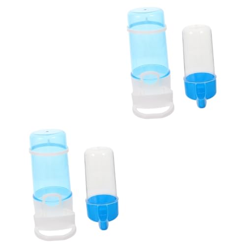 Mipcase 4 Stücke Automatischer Trinkbrunnen Auto Feeder Vogel Wasserspender Huhn Zubehör Vogelkäfig Wasserspender Vogel Wasser Trinkstation Papagei Trinkkäfig Flasche Farm Feeder von Mipcase