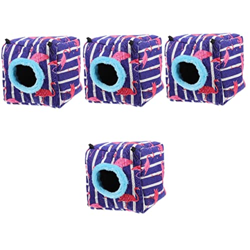 Mipcase 4 Stücke Meerschweinchen Hängematte Hideout Hamster Eichhörnchen Bett Pet Nest Entzückende Design von Mipcase