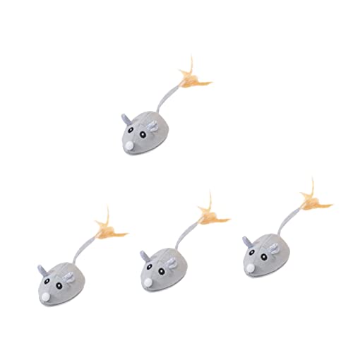 Mipcase 4 Stück Interaktives Katzenspielzeug Elektrische Mäuse Die Lieblingsfeder Der Katze Für Bewegung Und Spiel Mipcase 4 Stück Interaktives Katzenspielzeug Elektrische Mäuse Die Lieblingsfeder Der Katze Für Bewegung Und Spiel von Mipcase