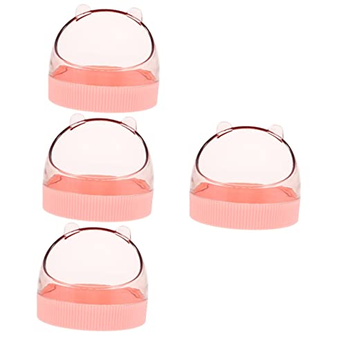Mipcase 4 Stücke Pet Schüssel Acryl Chinchilla Hamster Schüssel Sicher Material Lebensmittel Einfach Waschen Spill-Struktur von Mipcase